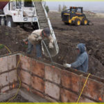 Retaining wall foundation for Landscaping