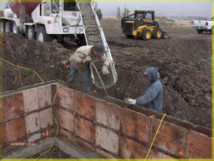 Retaining wall foundation for Landscaping