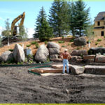 Picture of Building Commercial Retaining Wall in Montana