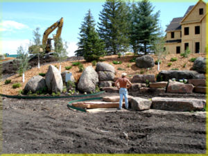 Picture of Building Commercial Retaining Wall in Montana