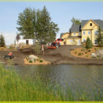 Water Feature Ready for Sod in Montana