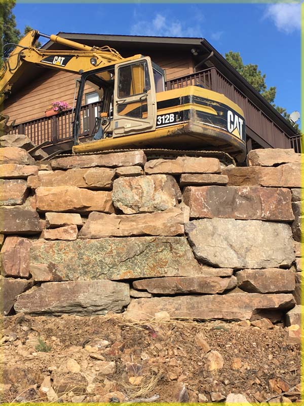 Landscape Boulder Retaining wall Wall